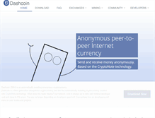 Tablet Screenshot of dashcoin.info